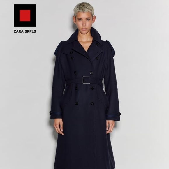 zara wool trench coat